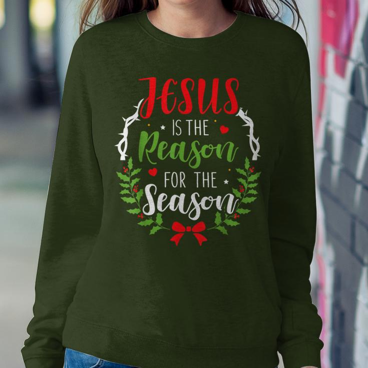Jesus Is The Reason For The Season Christian Christmas Women Sweatshirt Unique Gifts