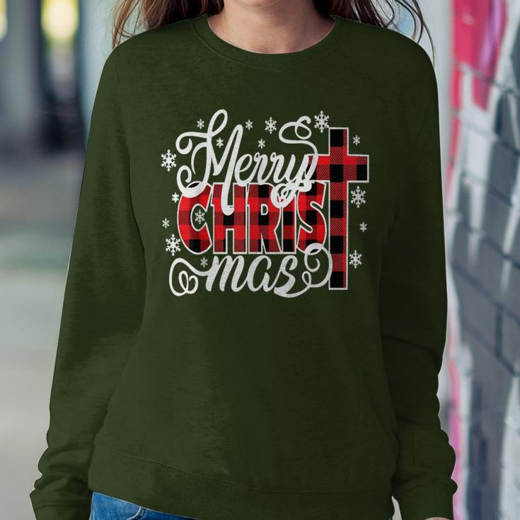 Merry Christ Mas Christian Jesus Christmas Pjs Xmas Pajamas Women Sweatshirt Unique Gifts