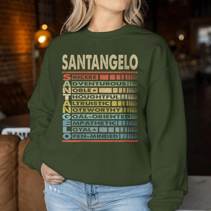 Santangelo Family Name Last Name Santangelo Women Sweatshirt Funny Gifts