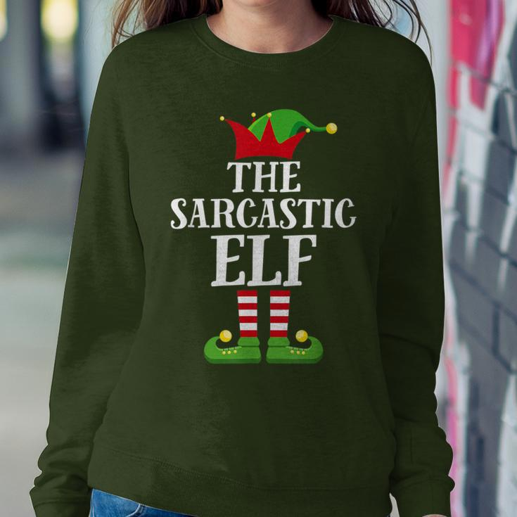 Sarcastic Elf Family Matching Christmas Group Elf Pajama Women Sweatshirt Unique Gifts