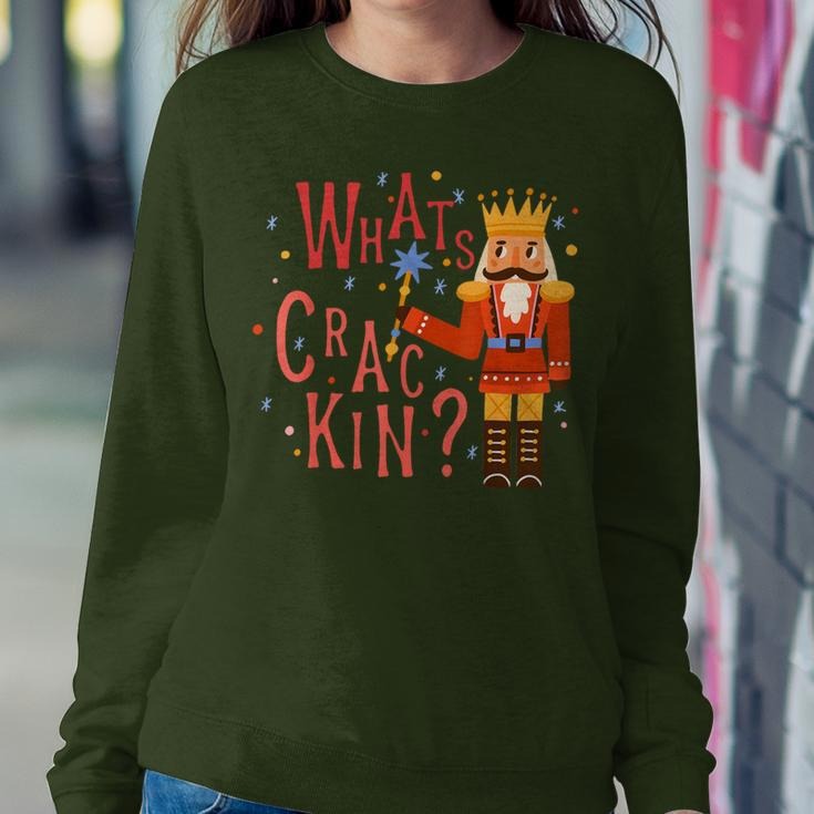 Whats Crackin Christmas Nutcracker Xmas Kid Women Sweatshirt Unique Gifts