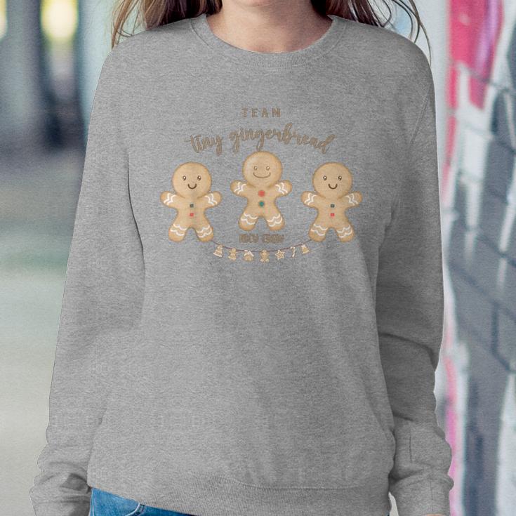 Team Tiny Gingerbread Nicu Crew Neonatal Icu Nurse Christmas Women Sweatshirt Unique Gifts