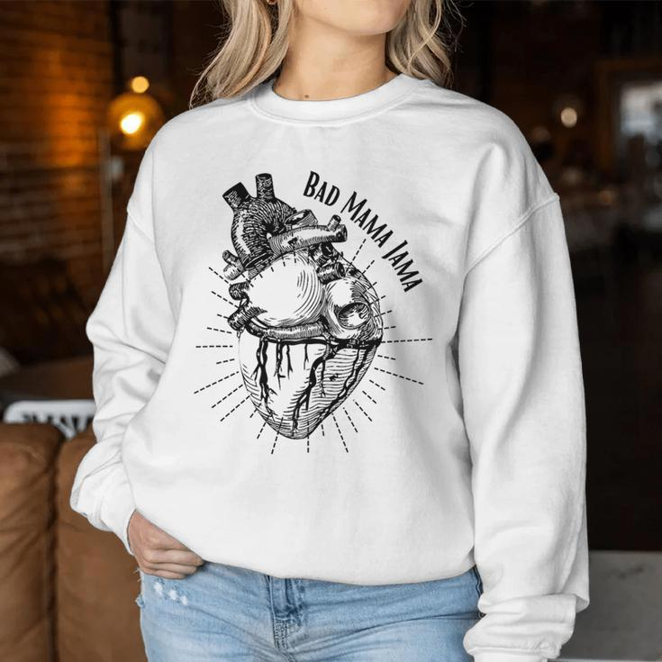 Bad Mama Jama Heart Women Sweatshirt Unique Gifts