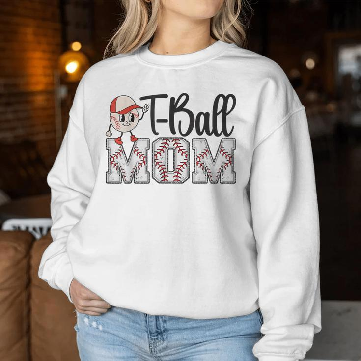 Ball Mom Leopard Tball Mom Mother's Day Women Sweatshirt Funny Gifts