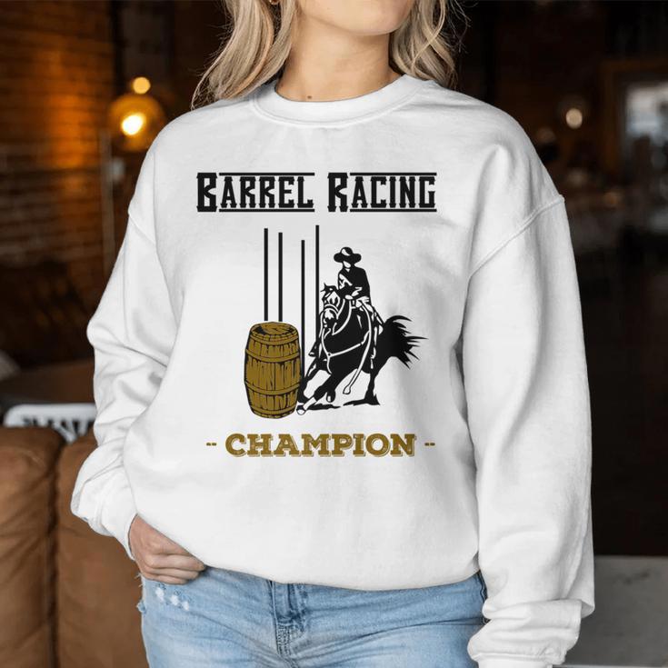 Barrel Racing Champion Western Riding Quarter Horse Women Sweatshirt Unique Gifts