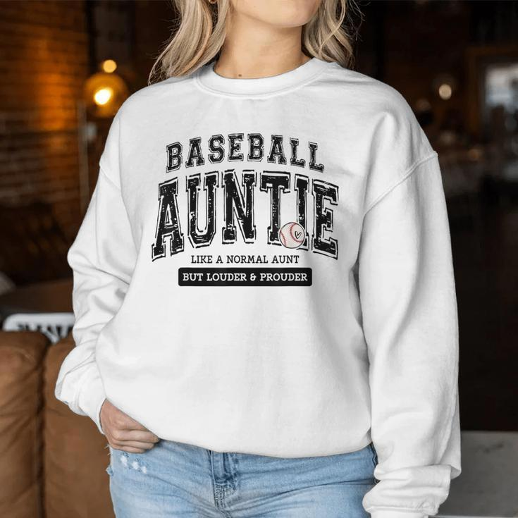 Baseball Auntie Matching Aunt Loud Proud Family Player Game Women Sweatshirt Unique Gifts