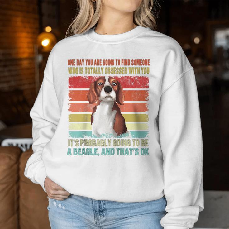 Beagle-Hund Mutter Papa Beagle Hundebesitzer Geschenke Für Frauen Männer Kinder Raglan Sweatshirt Frauen Lustige Geschenke