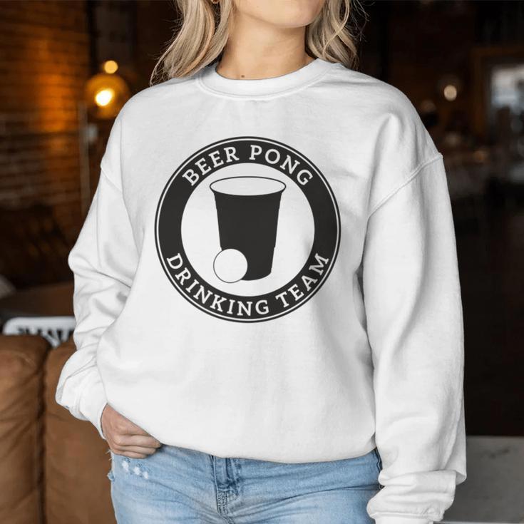 Beer Pong Drinking Team Sweatshirt Frauen Lustige Geschenke