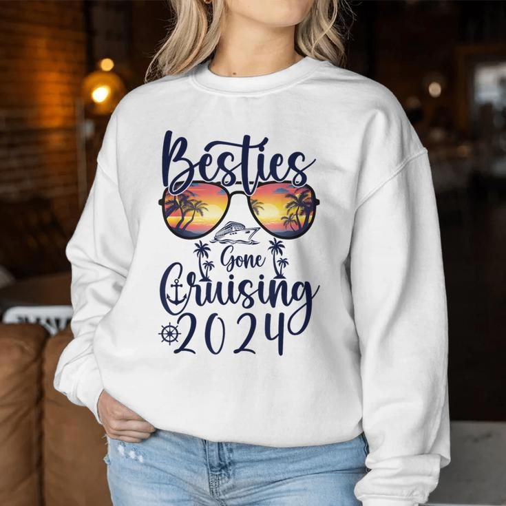 Besties Gone Cruising 2024 Girls Matching Cruise Women Sweatshirt Unique Gifts