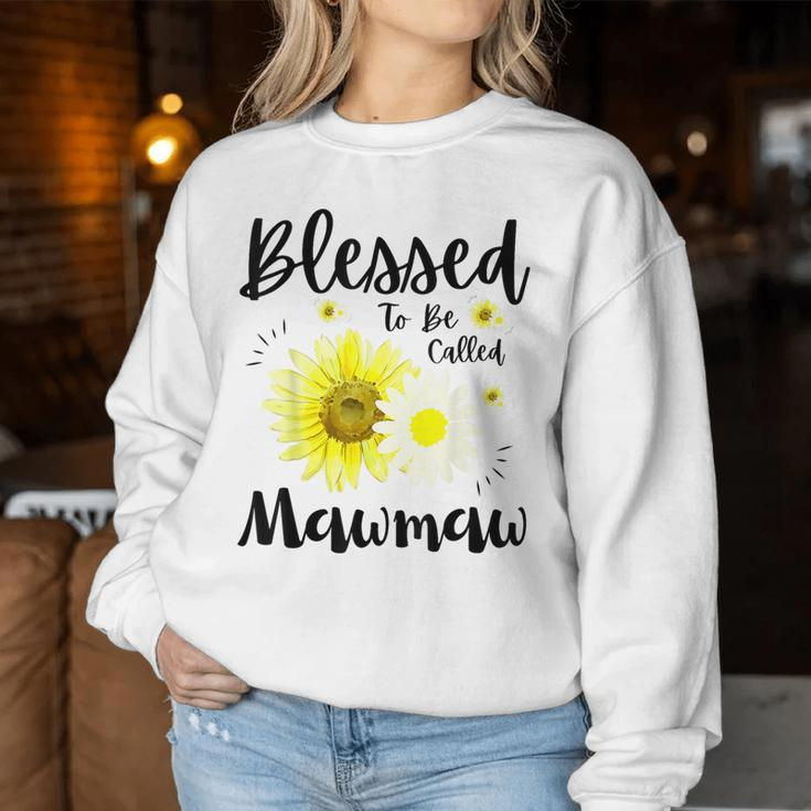 Blessed To Be Called Mawmaw Floral Cute Women Sweatshirt Unique Gifts