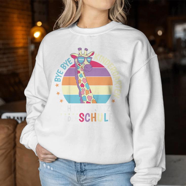 Children's Bye Kindergarten School Enrolment Giraffe Retro School Child Sweatshirt Frauen Lustige Geschenke