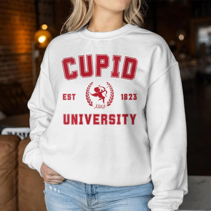 Cupid University College Valentines Day Love Red Women Sweatshirt Unique Gifts