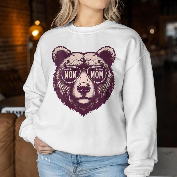 Damen Mama Bär Mama Bär Lustig Mama Muttertag Mit-Ausschnitt Sweatshirt Frauen Lustige Geschenke