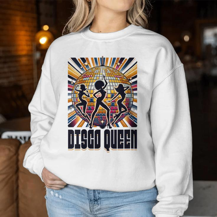 Disco Queen 70'S 80'S Retro Vintage Disco Women Sweatshirt Unique Gifts