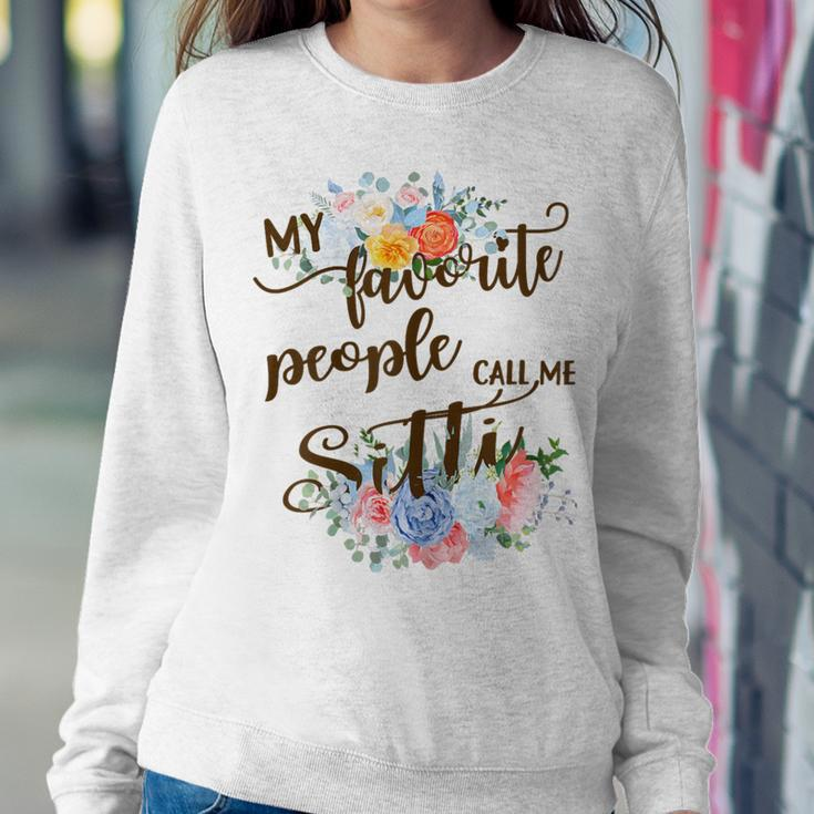 My Favorite People Call Me Sitti Lebanese Grandma Mother Women Sweatshirt Unique Gifts