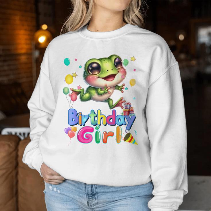 Frosch Geburtstag Prinzessin Mädchen It's My Birthday Frosch Sweatshirt Frauen Lustige Geschenke