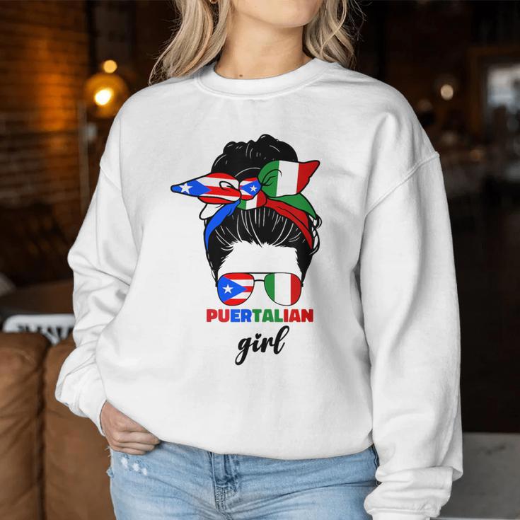 Half Italian And Puerto Rican Rico Italy Flag Girl For Women Women Sweatshirt Unique Gifts