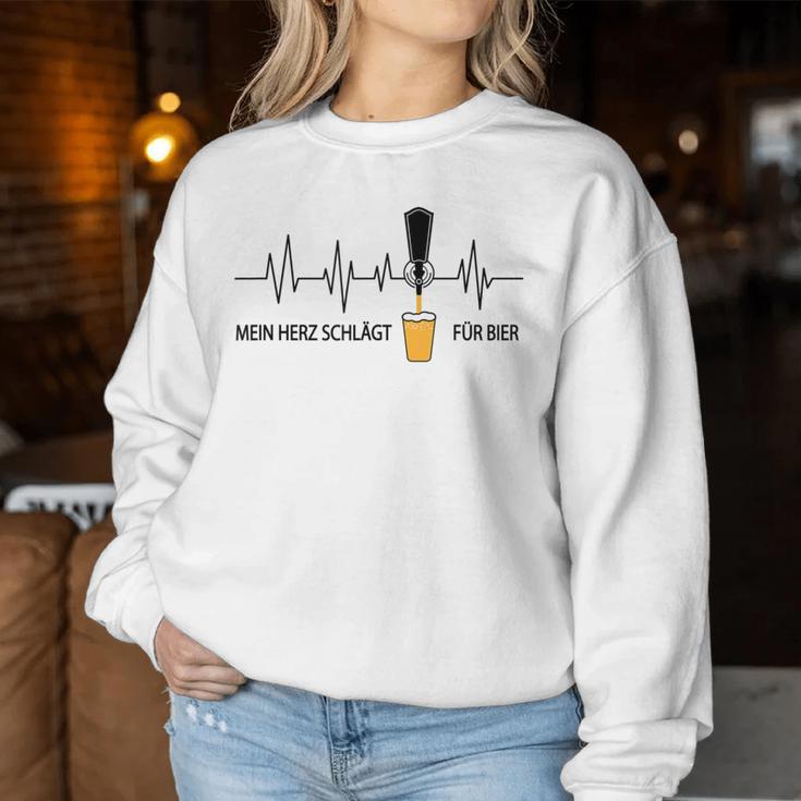 Heartbeat Beer Drinking Jga Sweatshirt Frauen Lustige Geschenke