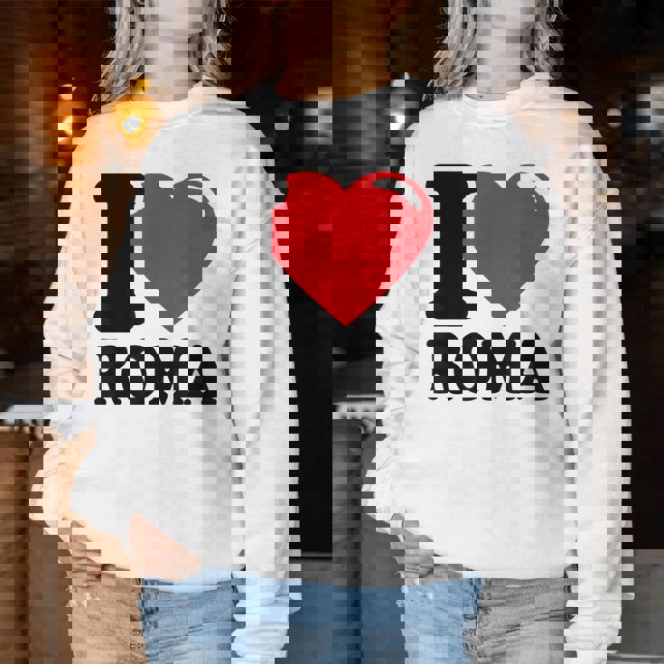 I Love Roma Hermosa Ciudad Italiana I Love Roma Sudadera Mujer Regalos divertidos