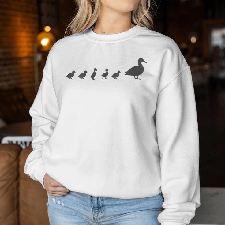 Mama Duck 5 Ducklings Animal Family G Women Sweatshirt Unique Gifts