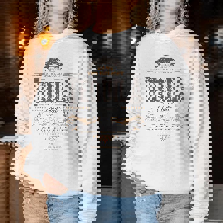 Mexican Tequila Cinco De Mayo Vintage Distressed Labell Women Sweatshirt Unique Gifts