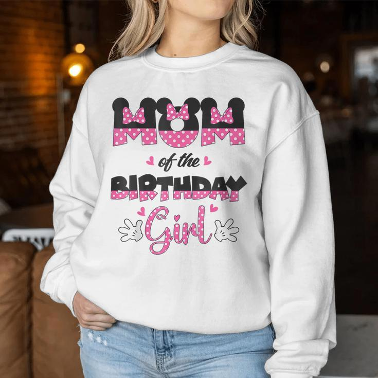Mom And Dad Birthday Girl Mouse Family Matching Women Sweatshirt Unique Gifts