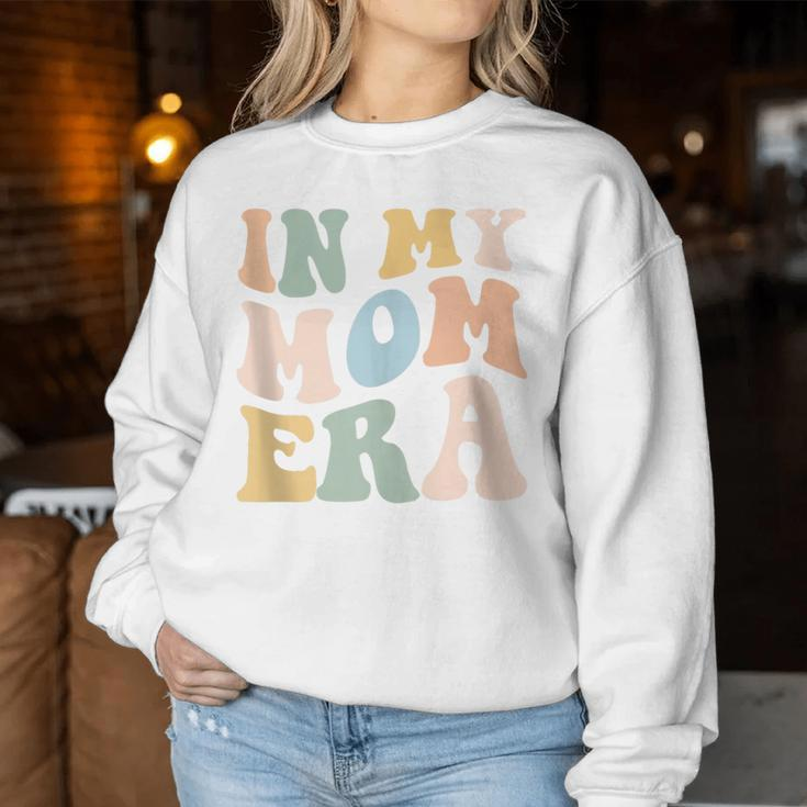 In My Mom Era Lover Groovy Retro Mama Mother's Day Women Sweatshirt Personalized Gifts