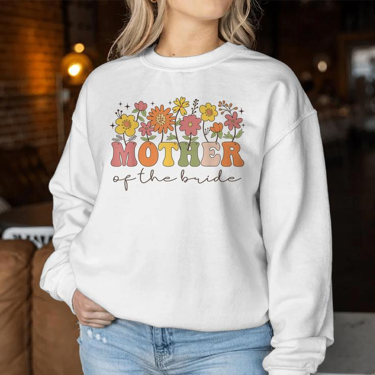 Mother Of The Bride Wildflower Floral Bachelorette Party Women Sweatshirt Unique Gifts
