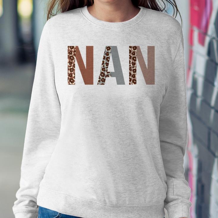 Nan Leopard Print Mom Cute Grandma Women Sweatshirt Unique Gifts