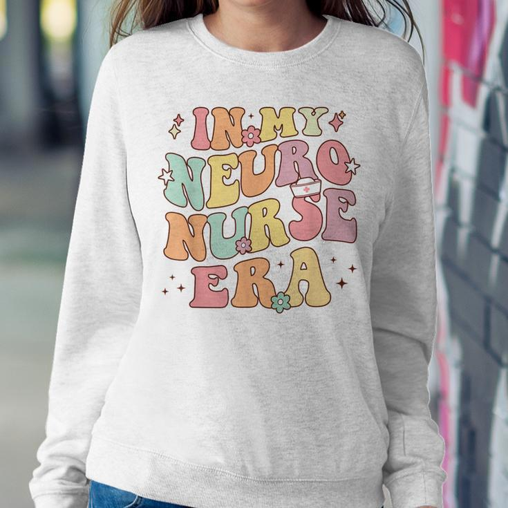 In My Neuro Nurse Era Retro Neuroscience Neurology Nursing Women Sweatshirt Funny Gifts