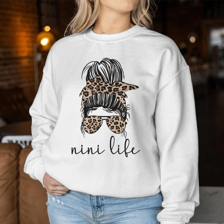 Nini Life Blessed Nini Grandmother Nini Grandma Women Sweatshirt Personalized Gifts