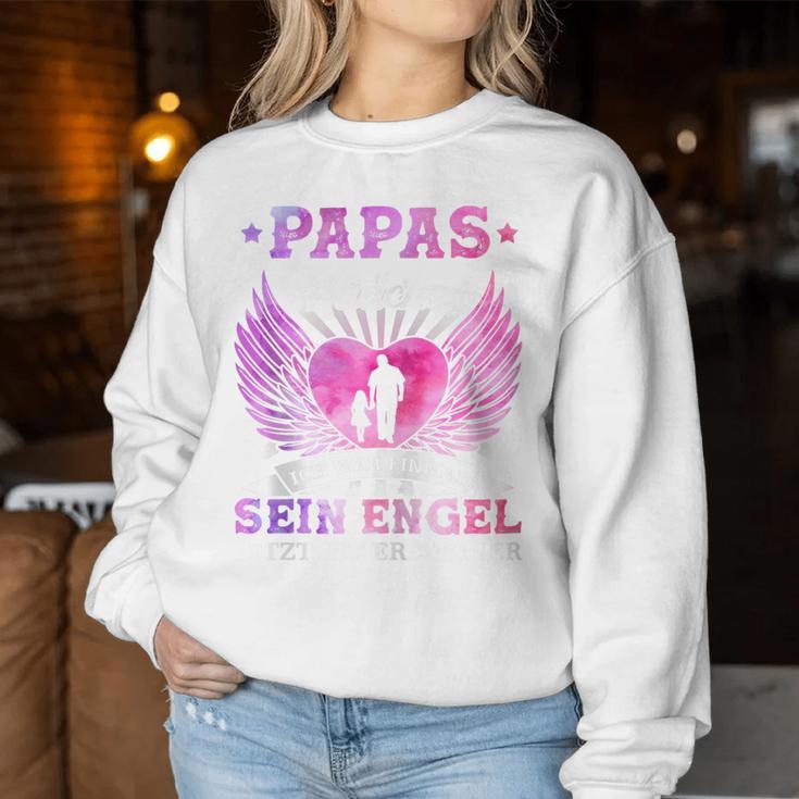 Papas Girl Ich War Einmal Sein Angel Jetzt Ist Er Meiner Hooded Jacket S Sweatshirt Frauen Lustige Geschenke