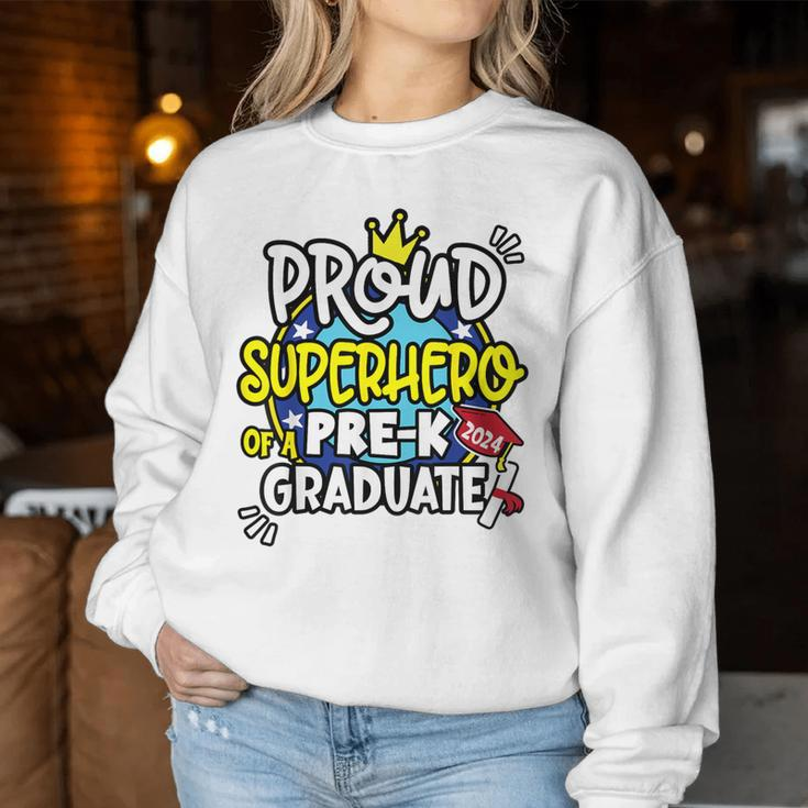 Proud Superhero Team 2024 Boys Girls Pre-K Crew Graduation Women Sweatshirt Unique Gifts