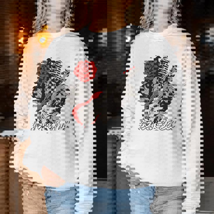 Rockabilly Rockabellaintage Rockera Rock & Roll Sin Mangas Sudadera Mujer Regalos divertidos