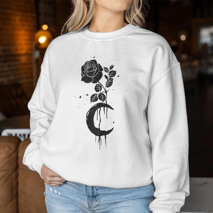 Rose Black Flower Roses Women Sweatshirt Unique Gifts