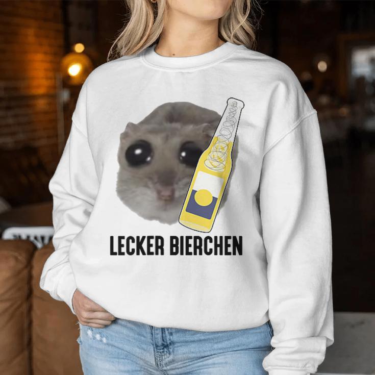 Tasty Beer X Sad Hamster Meme Tornado Boy Beer Fun Sweatshirt Frauen Lustige Geschenke