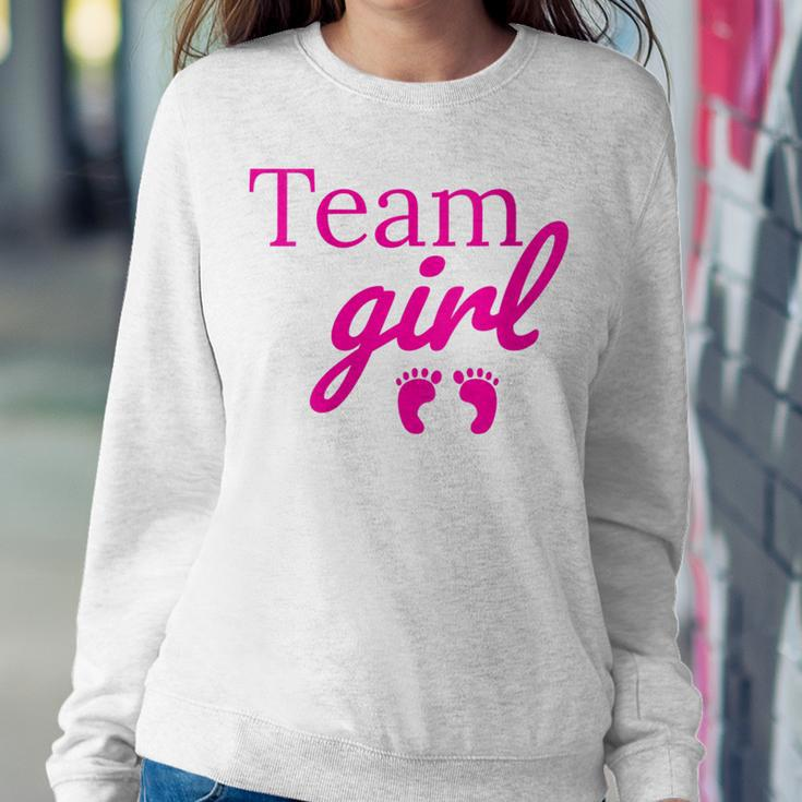 Team Girl Pink Baby Shower Gender Reveal Party Women Sweatshirt Unique Gifts