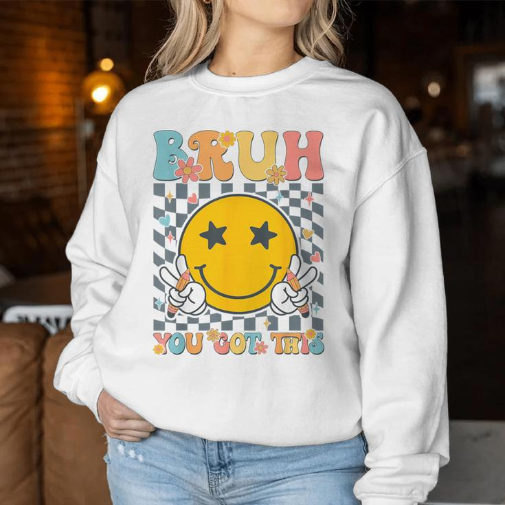 You Got This Testing Day Groovy Motivational Teacher Student Women Sweatshirt Unique Gifts