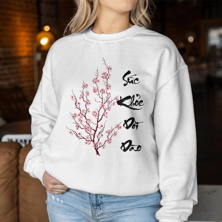 Vietnamesisches Neujahr 2024 Wunsch Gesundheit Mama Papa Oma Opa Sweatshirt Frauen Lustige Geschenke