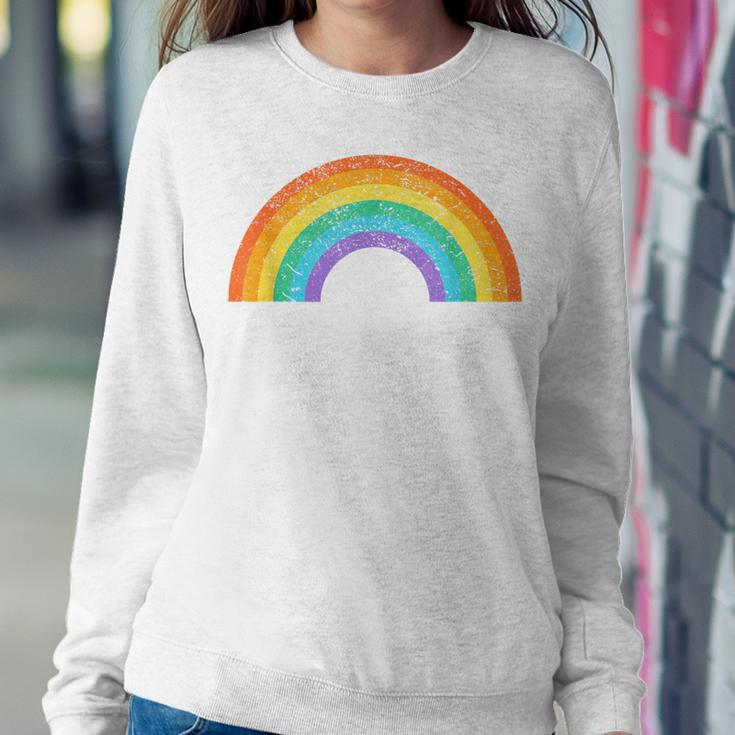 Vintage RainbowVintage Retro 80'S Gay Pride Lesbian Women Sweatshirt Unique Gifts