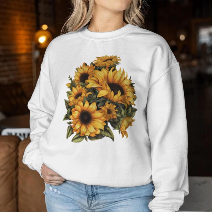 Yellow Sunflower Cute Summer Sun Flowers Floral Positivity Women Sweatshirt Unique Gifts