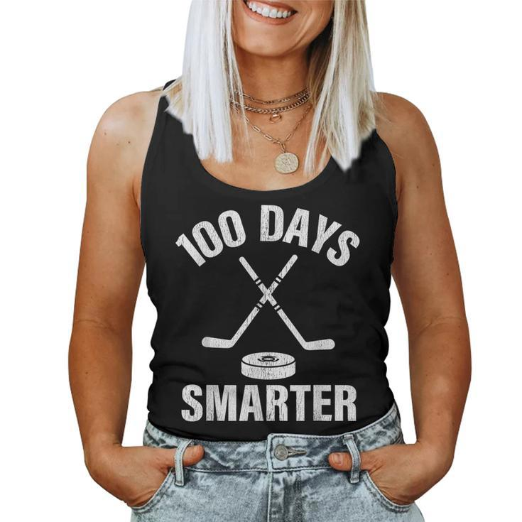 100 Days Smarter School Hockey Sport Teacher Student Women Tank Top