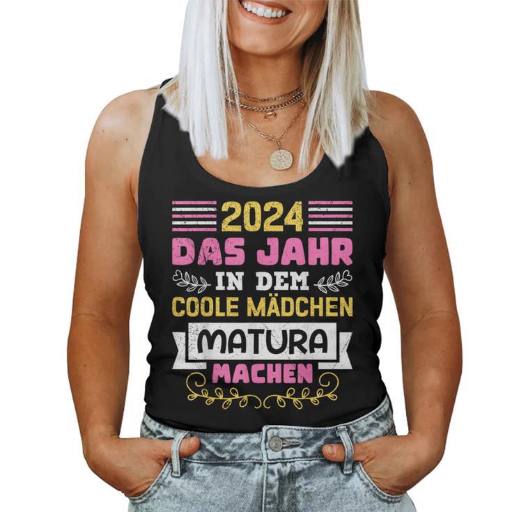 2024 Das Jahr In Dem Coole Mädchen Matura Machen Maturantin Tank Top Frauen