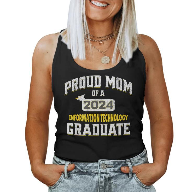 2024 Matching Proud Mom 2024 Information Technology Graduate Women Tank Top