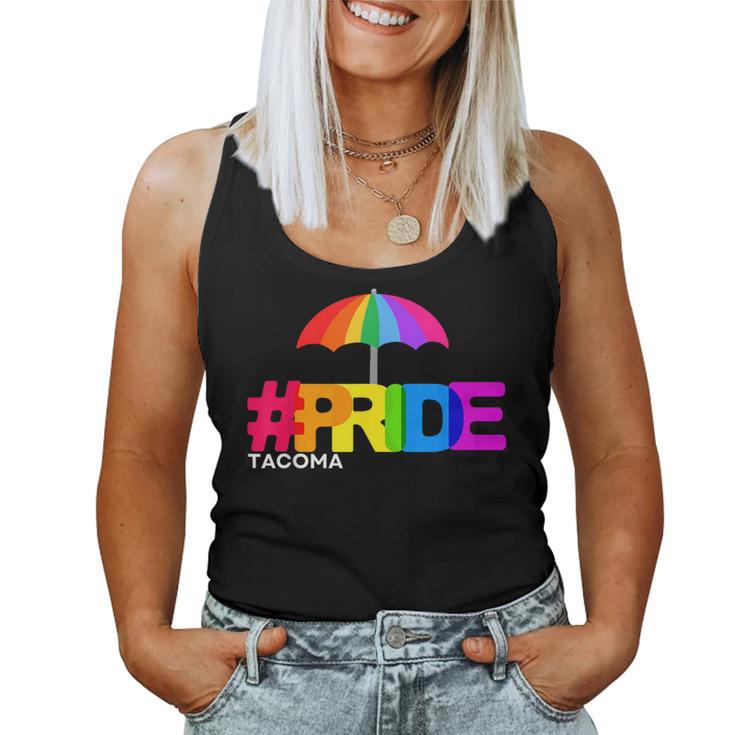 2024 Pnw Gay Pride Event Tacoma Wa Rainbow Flag Lgbtqia Ally Women Tank Top