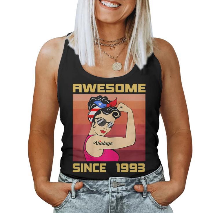 31 Years Old For Retro Vintage 1993 Awesome Since 1993 Women Tank Top