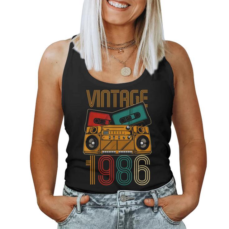 36 Cumpleaños Hombre 36 Añosintage 1986 Camiseta sin mangas para mujer