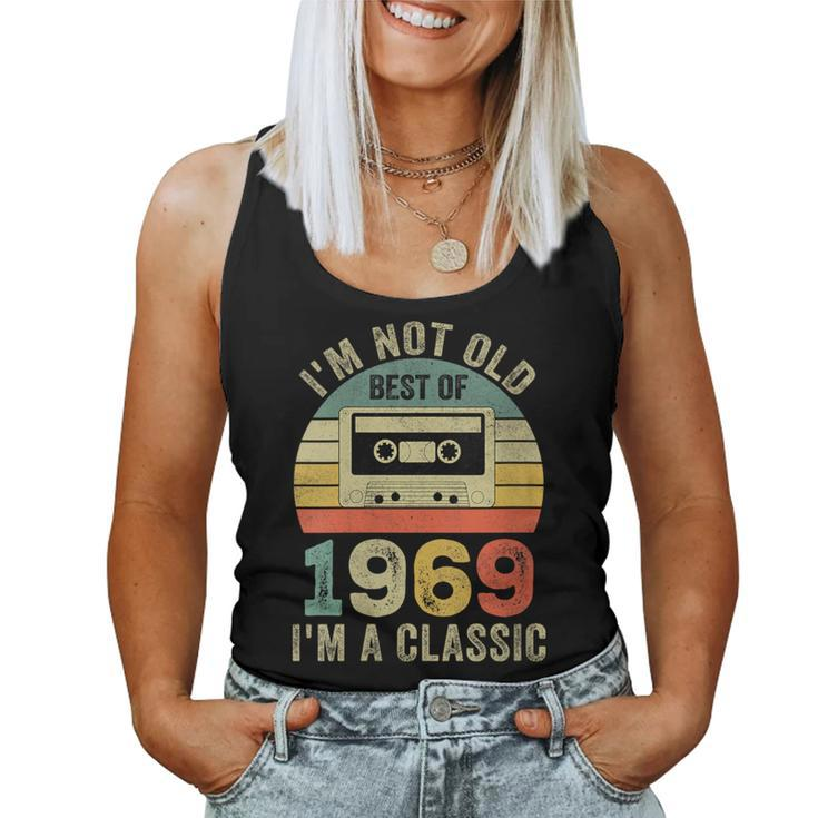 55 Year Old Vintage 1969 55Th Birthday Cassette Tape Women Tank Top