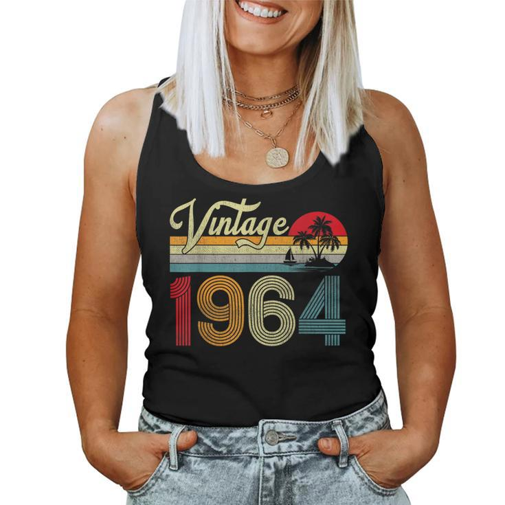 60 Years Old Vintage 1964 60Th Birthday Retro Women Tank Top