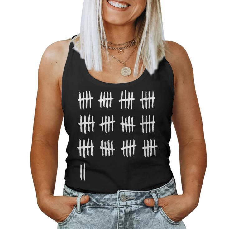 62Nd Birthday Outfit 62 Years Old Tally Marks Anniversary Women Tank Top